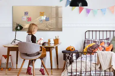 Magnetic marker board abstract light design