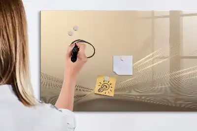 Magnetic marker board abstract light design