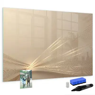 Magnetic marker board abstract light design