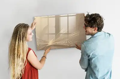 Magnetic marker board abstract light design