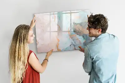 Magnetic marker board abstract image design