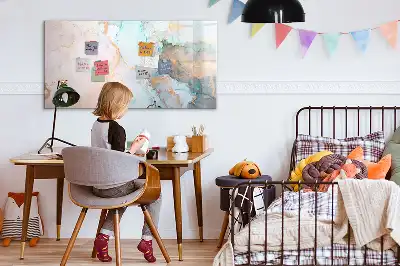 Magnetic marker board abstract image design