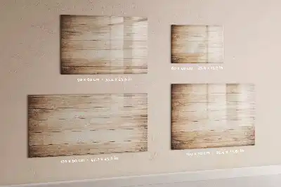 Magnetic marker board with wood texture finish