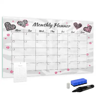 Magnetic monthly planner board elegant magnetic dry erase calendar