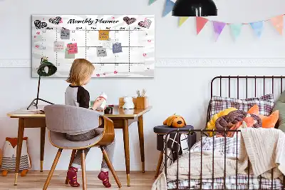 Magnetic monthly planner board elegant magnetic dry erase calendar