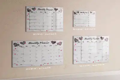 Magnetic monthly planner board elegant magnetic dry erase calendar