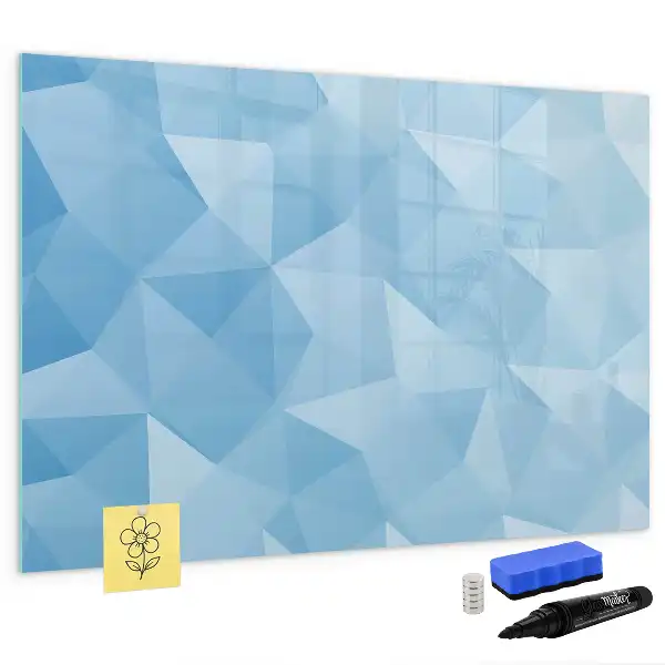 Magnetic marker board triangle abstraction design