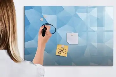 Magnetic marker board triangle abstraction design