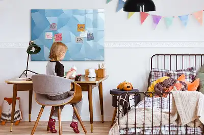 Magnetic marker board triangle abstraction design