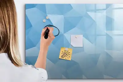 Magnetic marker board triangle abstraction design