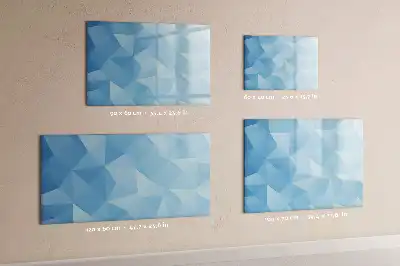 Magnetic marker board triangle abstraction design