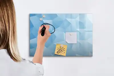 Magnetic marker board triangle abstraction design