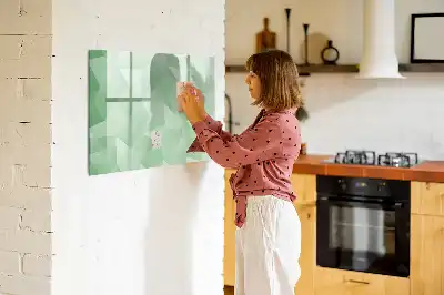 Magnetic marker board triangle abstraction design