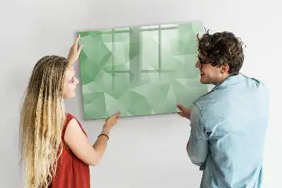 Magnetic marker board triangle abstraction design