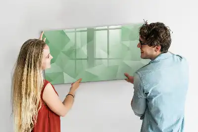 Magnetic marker board triangle abstraction design