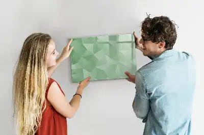 Magnetic marker board triangle abstraction design