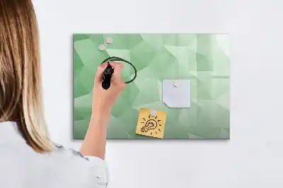 Magnetic marker board triangle abstraction design