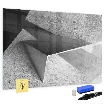 Magnetic marker board triangle abstraction design
