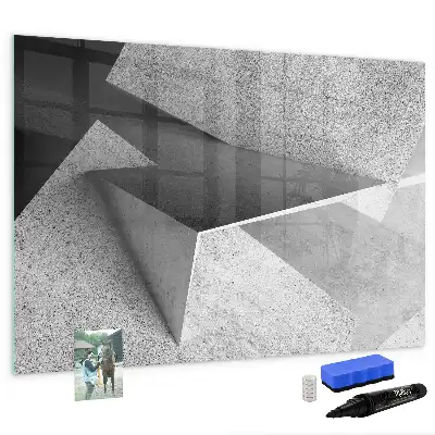 Magnetic marker board triangle abstraction design