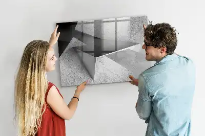Magnetic marker board triangle abstraction design