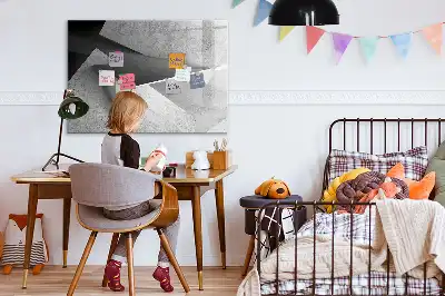 Magnetic marker board triangle abstraction design