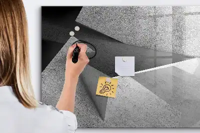 Magnetic marker board triangle abstraction design