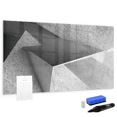 Magnetic marker board triangle abstraction design