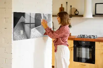 Magnetic marker board triangle abstraction design