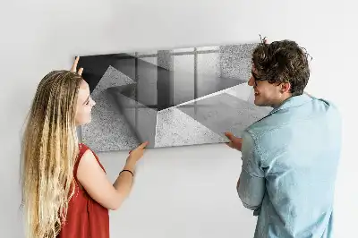 Magnetic marker board triangle abstraction design