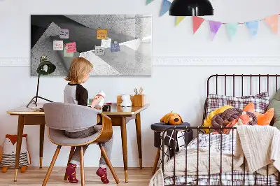 Magnetic marker board triangle abstraction design