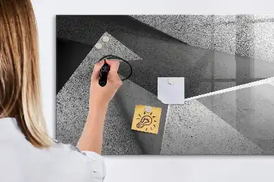 Magnetic marker board triangle abstraction design