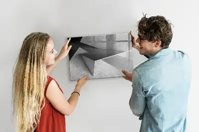 Magnetic marker board triangle abstraction design