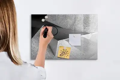 Magnetic marker board triangle abstraction design