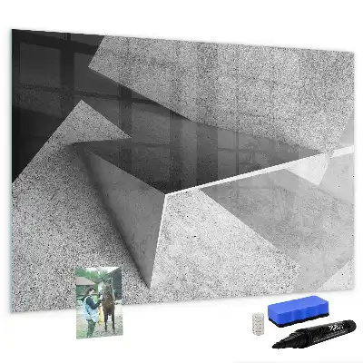 Magnetic marker board triangle abstraction design