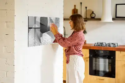 Magnetic marker board triangle abstraction design