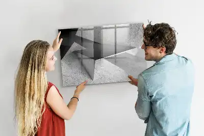 Magnetic marker board triangle abstraction design