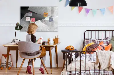 Magnetic marker board triangle abstraction design