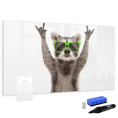Magnetic marker board with succulents and glasses design