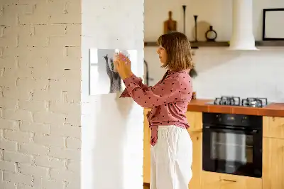 Magnetic marker board with succulents and glasses design