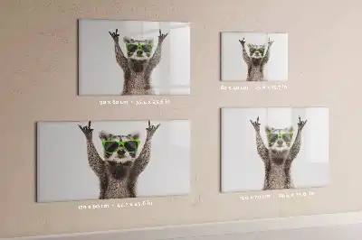 Magnetic marker board with succulents and glasses design