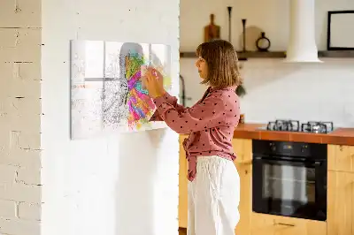 Magnetic marker board brain abstraction design