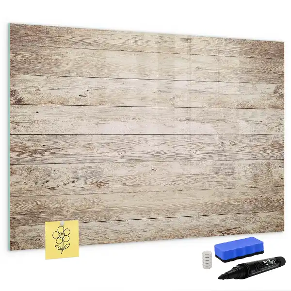 Magnetic marker board wooden panels