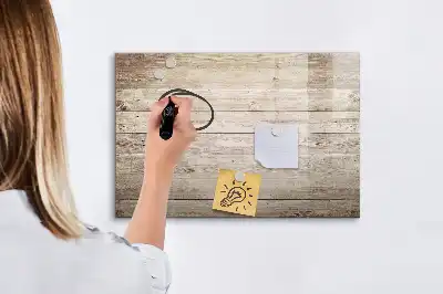 Magnetic marker board wooden panels