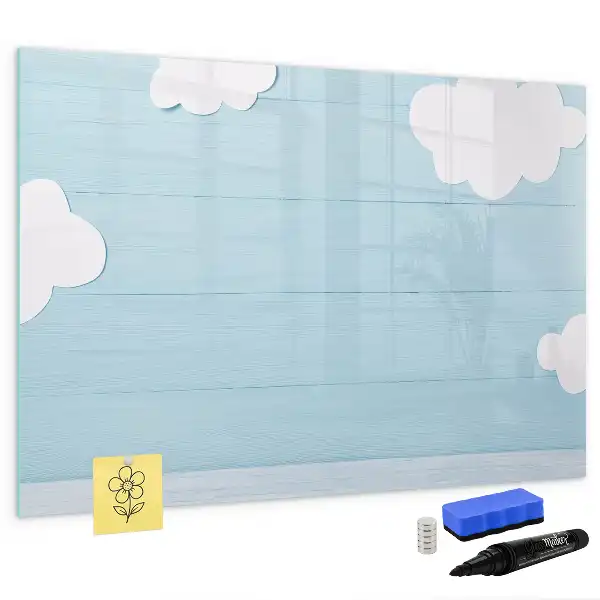 Magnetic glass dry erase board for children