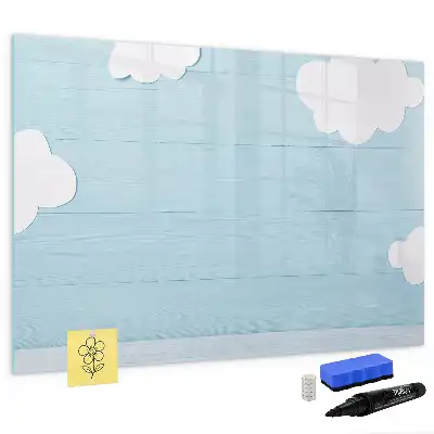 Magnetic glass dry erase board for children