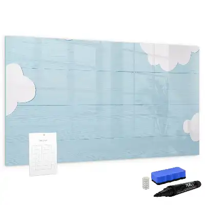 Magnetic glass dry erase board for children