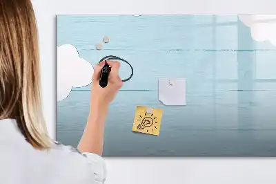 Magnetic glass dry erase board for children