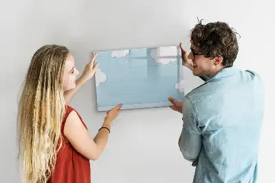 Magnetic glass dry erase board for children
