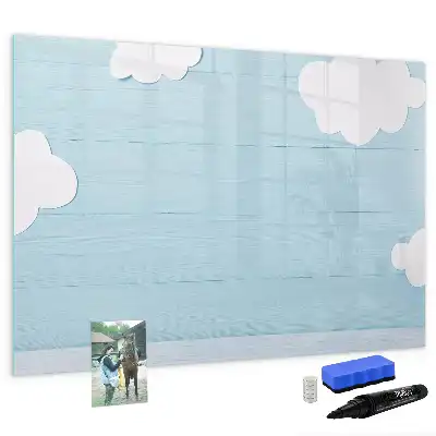 Magnetic glass dry erase board for children