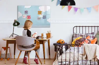 Magnetic glass dry erase board for children